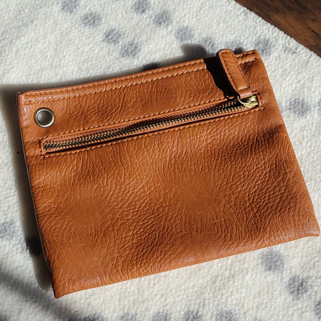 Tan Leather Clutch